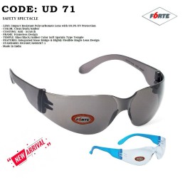 Forte UD71 Safety Goggles, Anti-Scratch