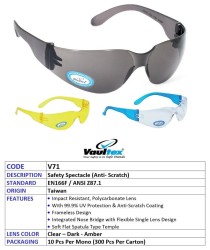 Vaultex V71 Safety Googles, Anti-Scratch