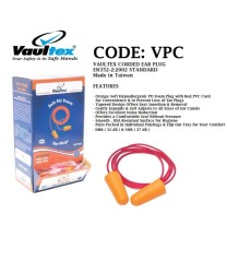 Vaultex Corded Ear-Plugs, Pack of 100